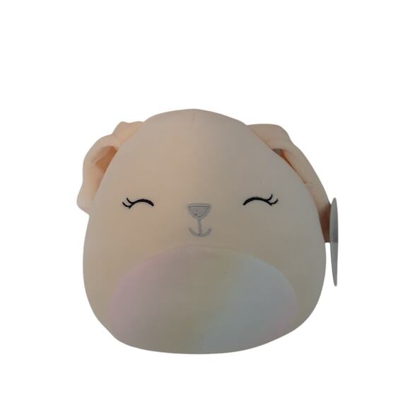 Squishmallow Robyne Bunny Rabbit Yellow Pastel Rainbow Plush 7" NEW - Picture 1 of 4